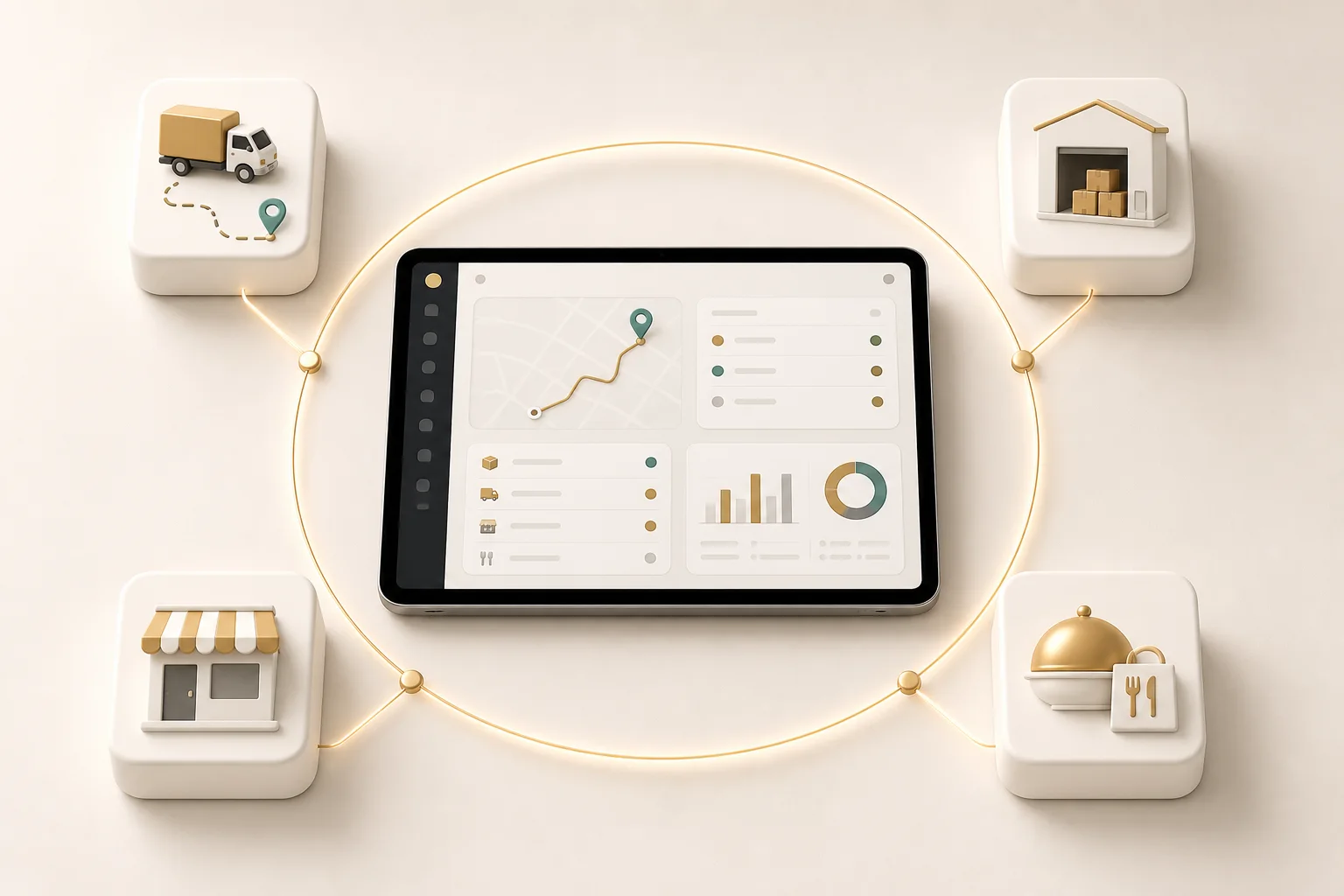 White-label logistics platform modules around an operations console